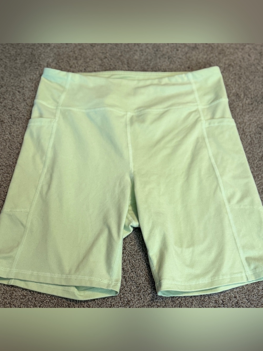 Tel Gear Pale Green Biker Shorts Size Large